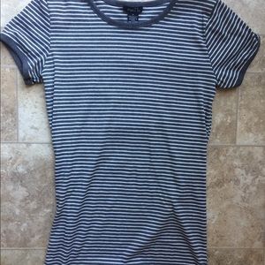 Grey/White Striped T-shirt